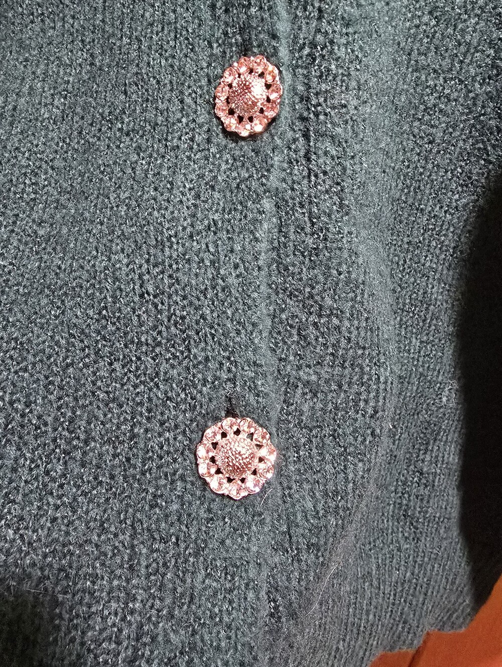 Maurices Teal V-Neck Button Front Cardigan NWT XS - Picture 4 of 5